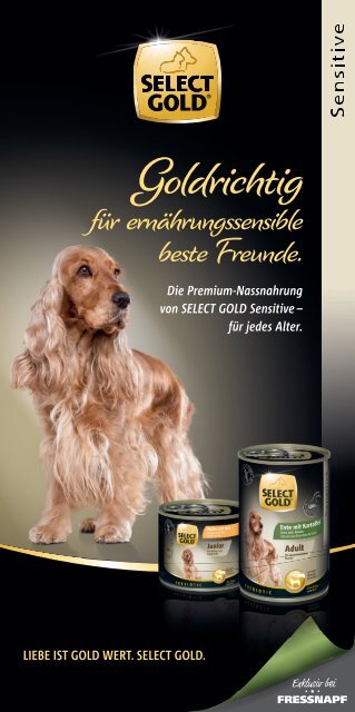 SELECT GOLD sensitive Nassnahrung für Hunde