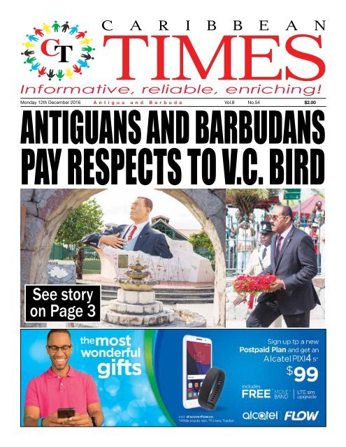 Caribbean Times 54th Issue - Monday 12th December 2016