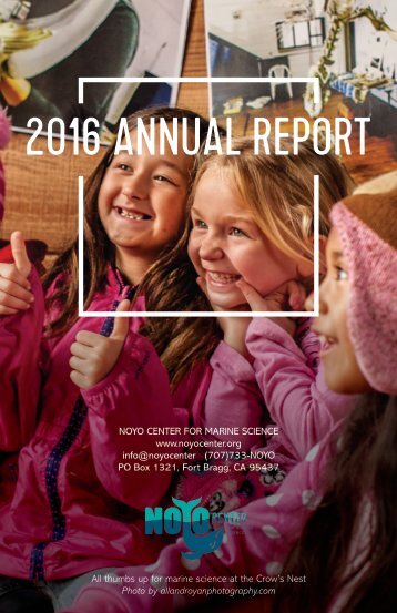 2016 Noyo Center Annual Report 