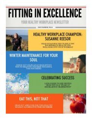 Fitting In Excellence December 2016