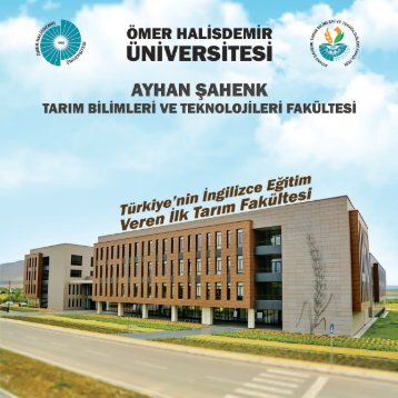 ayhan şahenk tarım bilimleri ve teknolojileri fakültesi