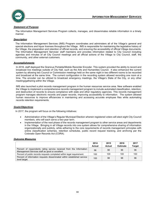 Adopted 2017 Annual Operating & Capital Improvement Budget