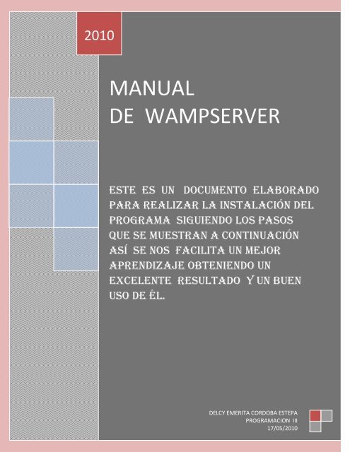manual como utilizar wamp Martin L. Carlos O.