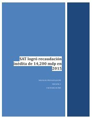 SAT logró recaudación inédita de 14%2c200 mdp en 2015