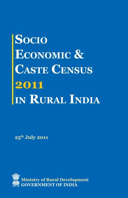 Sensus Booklet Inside option 27-07-2011.indd - Ministry of Rural ...