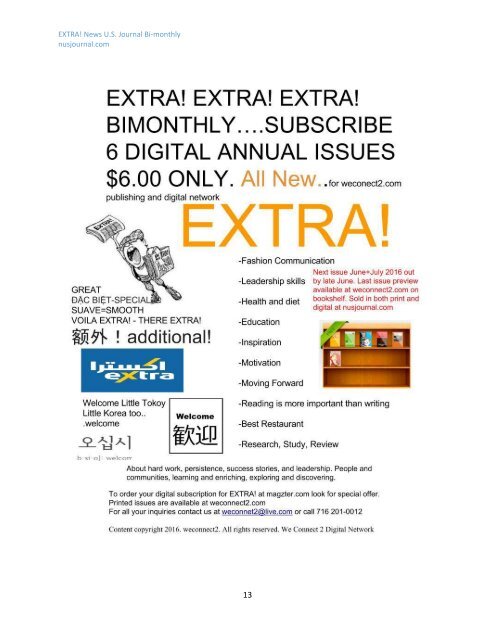 EXTRA! Nov and Dec 2016 Holidays Issue 6