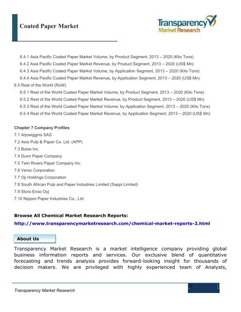 Coated Paper Market is Expected to Reach US$ 48.21 Bn in 2020.pdf