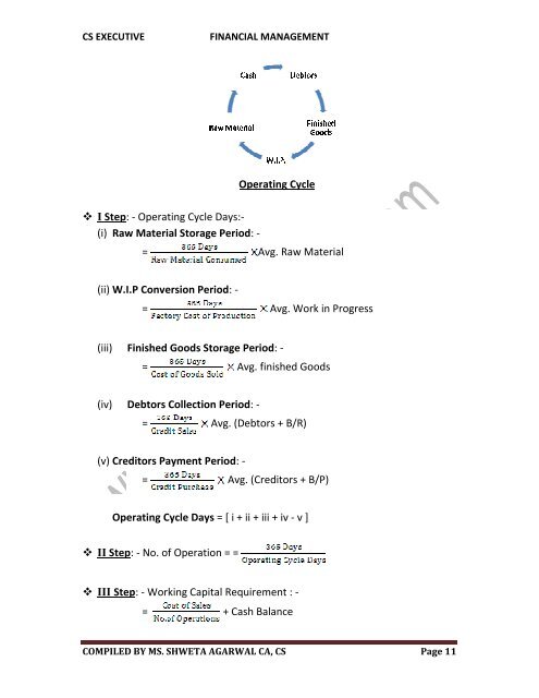 Financial management Notes in Hindi CS Executive - CSHindinotes