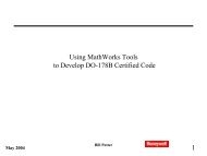 1 Using MathWorks Tools to Develop DO-178B Certified Code