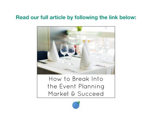 How to Start Your Own Event Planning Business