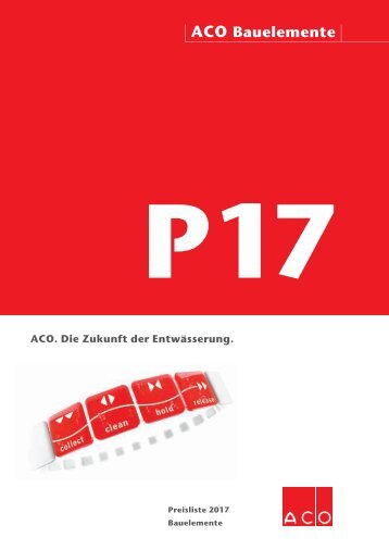 ACO Preisliste Bauelemente Gesamt 2017