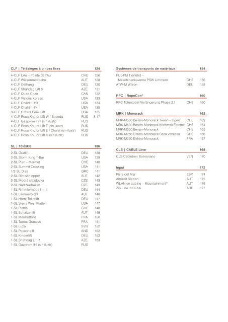 Doppelmayr/Garaventa Brochure annuelle 2014