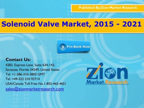 Solenoid Valve Market, 2015 - 2021