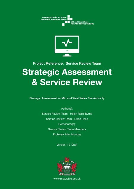 JR0234 - Strategic Assesment & Service Review