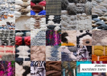 Zooms Matieres Tapis Printemps-Été 2017