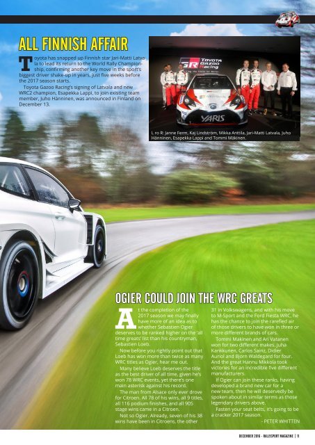 RallySport Magazine December 2016