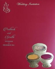 Invitation Pratheek - Sangeeth Wedding Reception