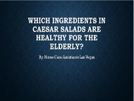 Which Ingredients in Caesar Salads Are Healthy for the Elderly?