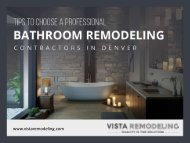 Tips to Select a Bathroom Remodeling Contractor in Denver