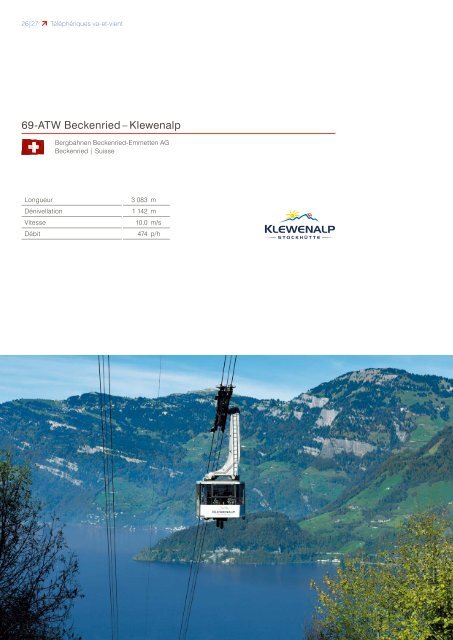 Doppelmayr/Garaventa Brochure annuelle 2015