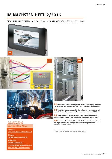 Industrielle Automation 1/2016