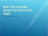 What Types of Alarms Should You Have In Your Home