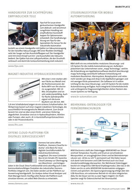 O+P Fluidtechnik 5/2016