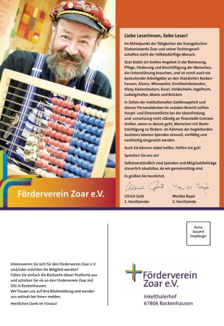 Z - DAS ZOAR-MAGAZIN Ausgabe 4 2016