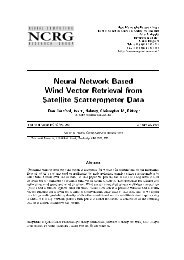 Neural Network Based Wind Vector Retrieval from Satellite ...