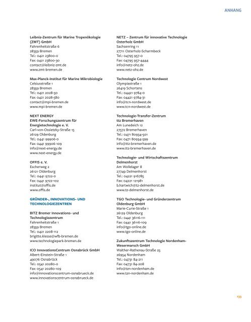 Innovationsregion Metropolregion Nordwest