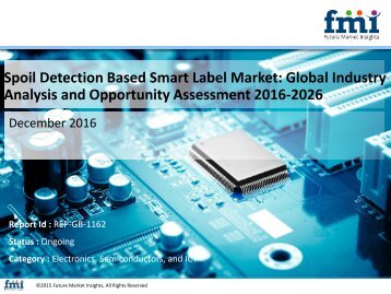 Spoil Detection Based Smart Label Market Volume Analysis, Segments, Value Share and Key Trends 2016-2026