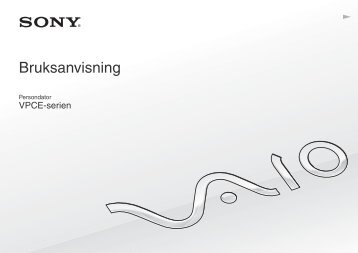 Sony VPCEB4Z0E - VPCEB4Z0E Istruzioni per l'uso Svedese