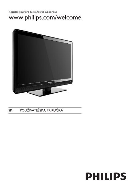 Philips TV LCD - Mode d&rsquo;emploi - SLK