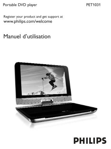 Philips Lecteur de DVD portable - Mode dâemploi - FRA