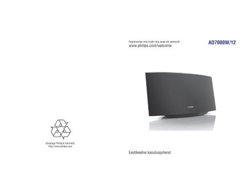 Philips Fidelio Enceinte sans fil SoundAvia - Mode d&rsquo;emploi - EST