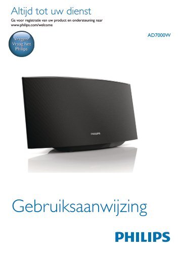 Philips Fidelio Enceinte sans fil SoundAvia - Mode dâemploi - NLD