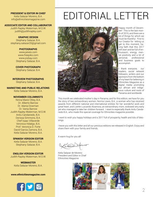 Volume 6 - December Ethnicities Magazine