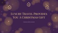 Christmas Special Gifts From Luxury Travel