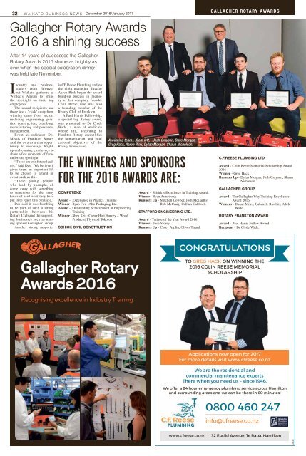 Waikato Business News December 2016/January 2017