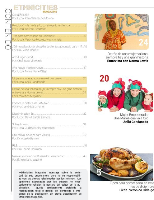 Volumen 6 - Diciembre - Ethnicities Magazine
