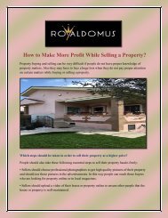 How to Make More Profit While Selling a Property