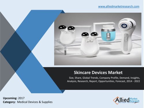 Skincare Devices Market By Types and Applications