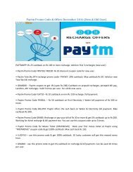 Paytm Promo Code & Offers December 2016 (New & Old User)