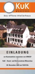 einladung - Kunst- und Kulturzentrum Monschau e.V.