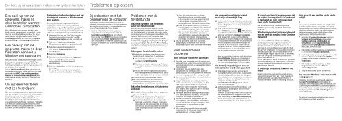 Sony SVT1112S1E - SVT1112S1E Guida alla risoluzione dei problemi Olandese