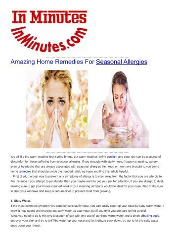 seasonal allergies essay seasonal allergies essay