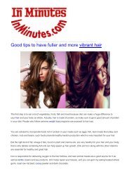 Good tips to have fuller and more vibrant hair