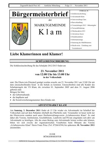 Gemeinde Klam