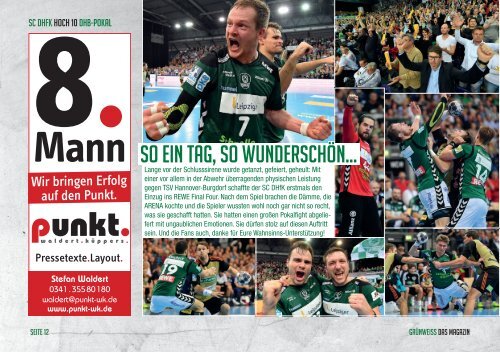 GRÜNWEISS – das Magazin der DHfK-Handballer – Heft 10 – Saison 2016/17
