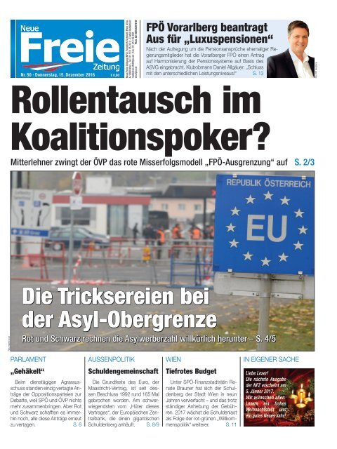 Rollentausch im Koalitionspoker?
